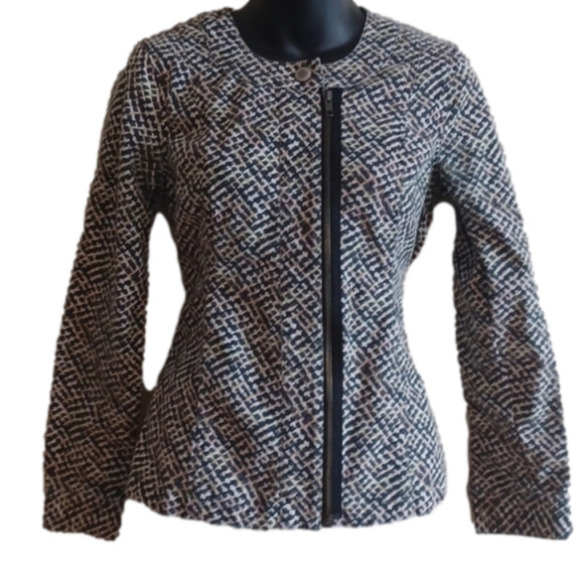 𝅺Cabi zip up casual jacket/ blazer? Size xs. Good  used condition,  no flaws. - Picture 1 of 12